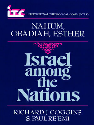 cover image of Nahum, Obadiah, and Esther